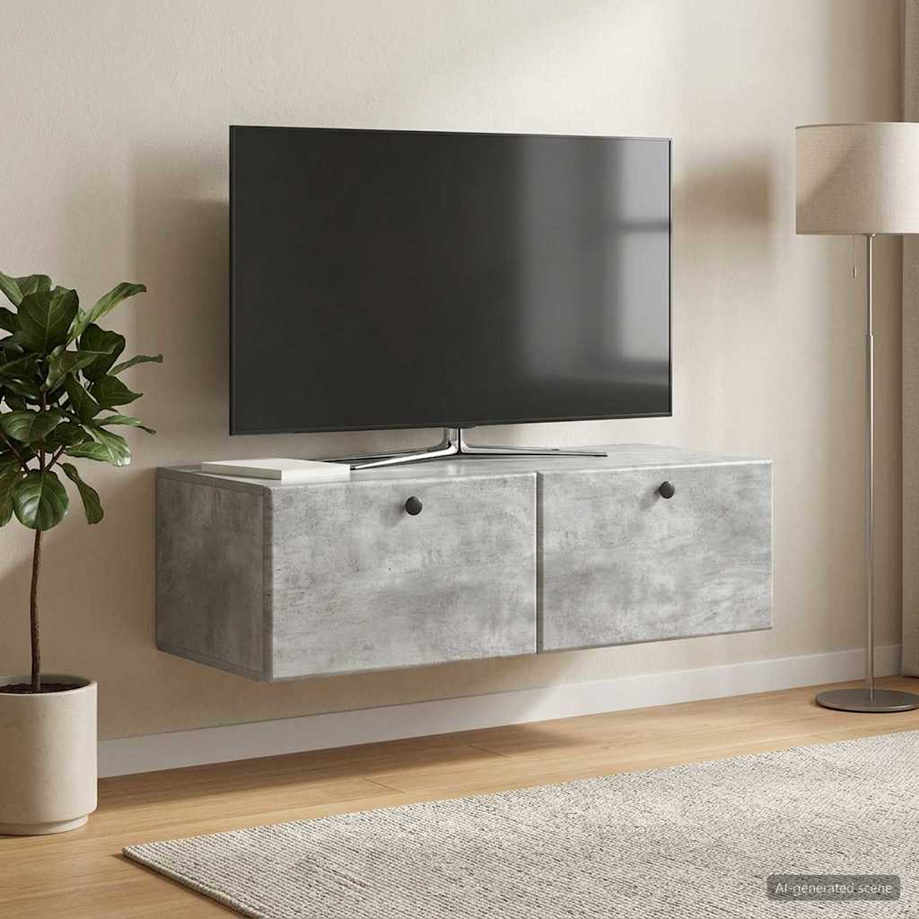 899208_1.jpg vidaXL Nástenná TV skrinka 98 x 41 x 30 cm Betónovo sivá – Obrázok 1
