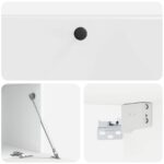 vidaXL Nástenná TV skrinka 98 x 41 x 30 cm Biela s vysokým leskom – Obrázok 9