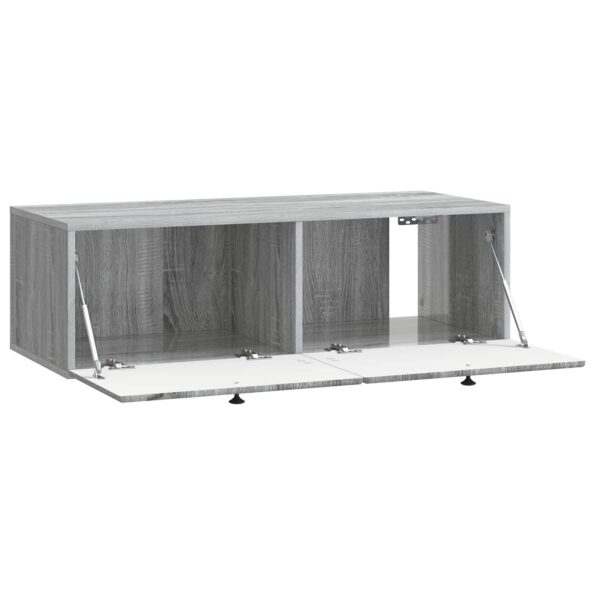 vidaXL Nástenná TV skrinka 98 x 41 x 30 cm Sivý Sonoma – Obrázok 5