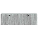 vidaXL Nástenná TV skrinka 98 x 41 x 30 cm Sivý Sonoma – Obrázok 6