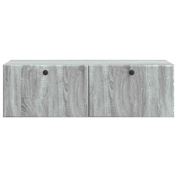 vidaXL Nástenná TV skrinka 98 x 41 x 30 cm Sivý Sonoma – Obrázok 6