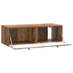 vidaXL Nástenná TV skrinka 98 x 41 x 30 cm Staré drevo – Obrázok 5
