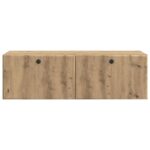 vidaXL Nástenná TV skrinka 98 x 41 x 30 cm Dub artisan – Obrázok 6