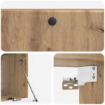 vidaXL Nástenná TV skrinka 98 x 41 x 30 cm Dub artisan – Obrázok 9