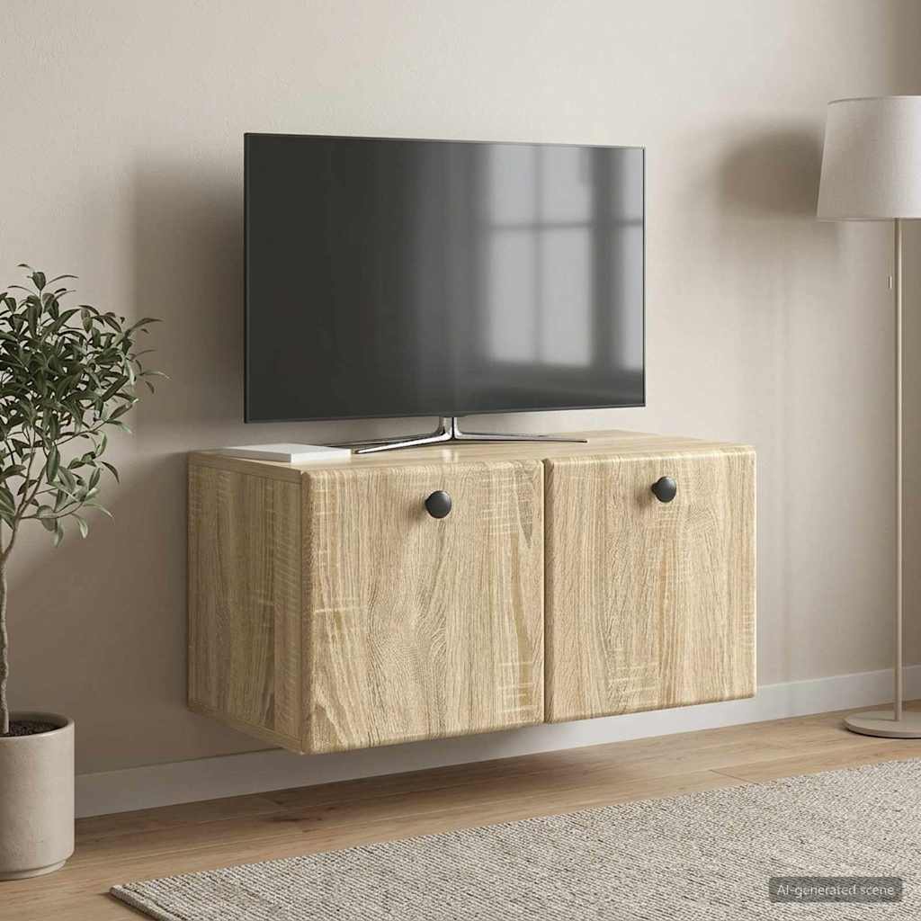 899217_1.jpg vidaXL Nástenná TV skrinka 59,5 x 31 x 30 cm Dub sonoma – Obrázok 1
