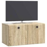 vidaXL Nástenná TV skrinka 59,5 x 31 x 30 cm Dub sonoma – Obrázok 3