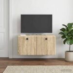 vidaXL Nástenná TV skrinka 59,5 x 31 x 30 cm Dub sonoma – Obrázok 4