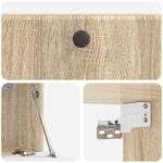 vidaXL Nástenná TV skrinka 59,5 x 31 x 30 cm Dub sonoma – Obrázok 9