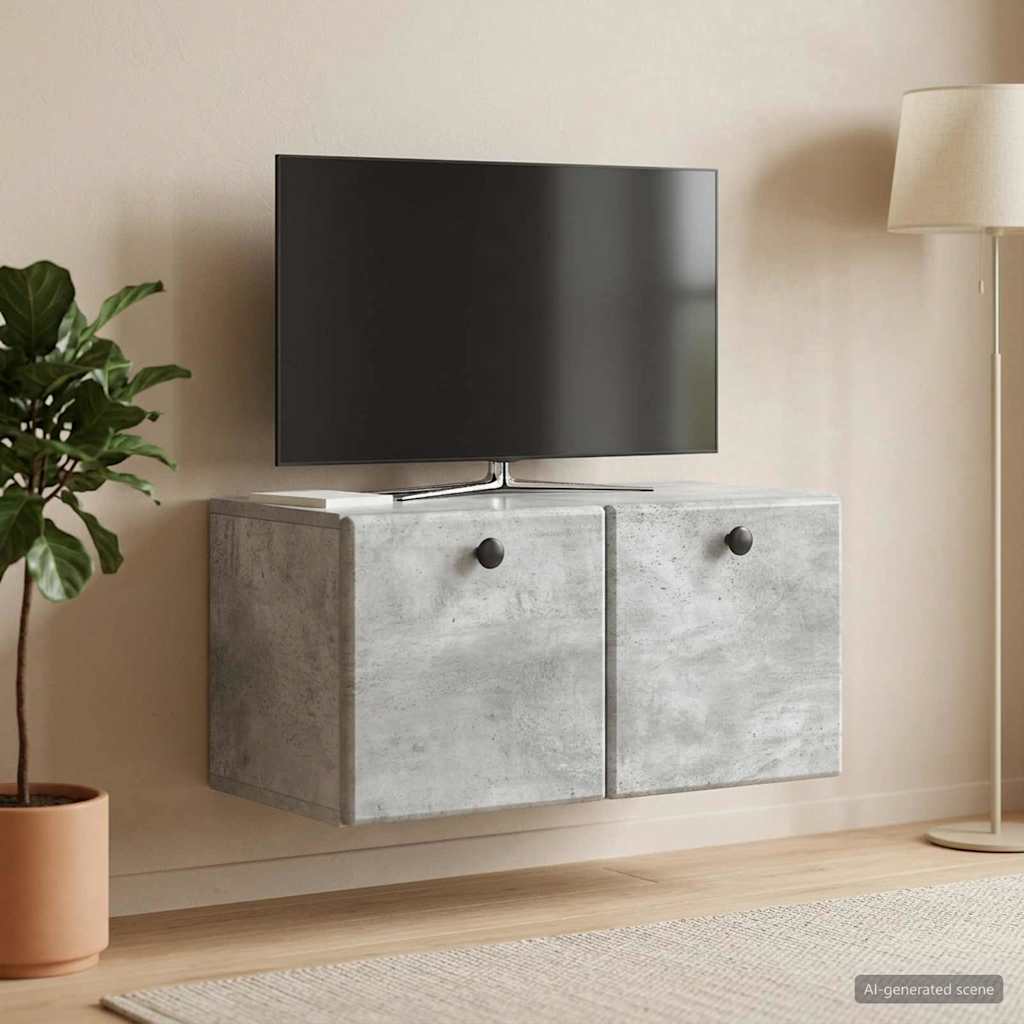 899218_1.jpg vidaXL Nástenná TV skrinka 59,5 x 31 x 30 cm Betónovo sivá – Obrázok 1