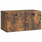 vidaXL Nástenná TV skrinka 59,5 x 31 x 30 cm Dymový dub – Obrázok 2