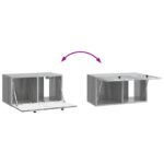 vidaXL Nástenná TV skrinka 59,5 x 31 x 30 cm Sivý Sonoma – Obrázok 10