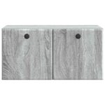 vidaXL Nástenná TV skrinka 59,5 x 31 x 30 cm Sivý Sonoma – Obrázok 6