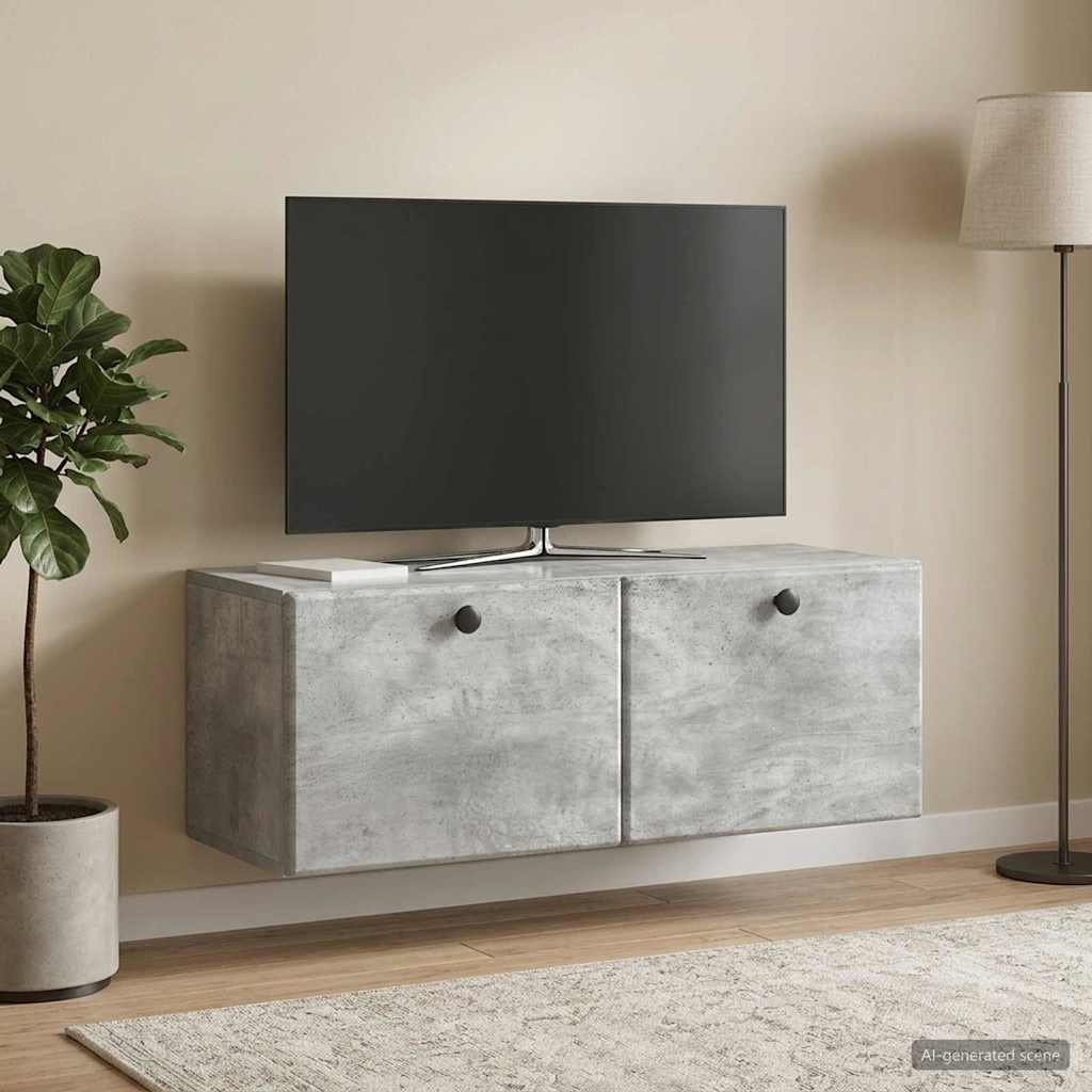 899228_1.jpg vidaXL Nástenná TV skrinka 78,5 x 31 x 30 cm Betónovo sivá – Obrázok 1