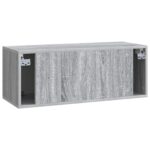 vidaXL Nástenná TV skrinka 78,5 x 31 x 30 cm Sivý Sonoma – Obrázok 8