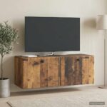 vidaXL Nástenná TV skrinka 78,5 x 31 x 30 cm Staré drevo