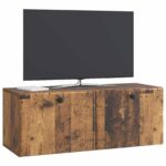 vidaXL Nástenná TV skrinka 78,5 x 31 x 30 cm Staré drevo – Obrázok 3