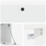 vidaXL Nástenná TV skrinka 98 x 31 x 30 cm Biela Kompozitné drevo – Obrázok 9