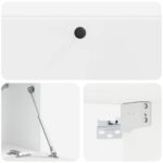 vidaXL Nástenná TV skrinka 98 x 31 x 30 cm Biela s vysokým leskom – Obrázok 9