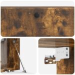 vidaXL Nástenná TV skrinka 98 x 31 x 30 cm Dymový dub Kompozitné drevo – Obrázok 9