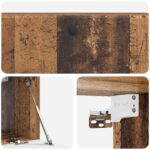 vidaXL Nástenná TV skrinka 98 x 31 x 30 cm Staré drevo – Obrázok 9