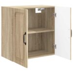 vidaXL Nástenná skrinka Dub sonoma 59 x 31 x 60 cm Kompozitné drevo – Obrázok 2