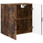 vidaXL Nástenná skrinka Dymový dub 59 x 31 x 60 cm Kompozitné drevo – Obrázok 2
