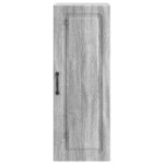vidaXL Nástenná skrinka Sivý Sonoma 33 x 34,5 x 90 cm Kompozitné drevo – Obrázok 3