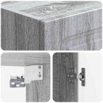 vidaXL Nástenná skrinka Sivý Sonoma 33 x 34,5 x 90 cm Kompozitné drevo – Obrázok 6