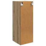 vidaXL Nástenná skrinka Dub artisan 33 x 34,5 x 90 cm Kompozitné drevo – Obrázok 5