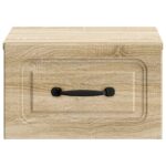 vidaXL Nástenná nočná skrinka so zásuvkou Dub sonoma 34,5 x 33 x 20 cm – Obrázok 4