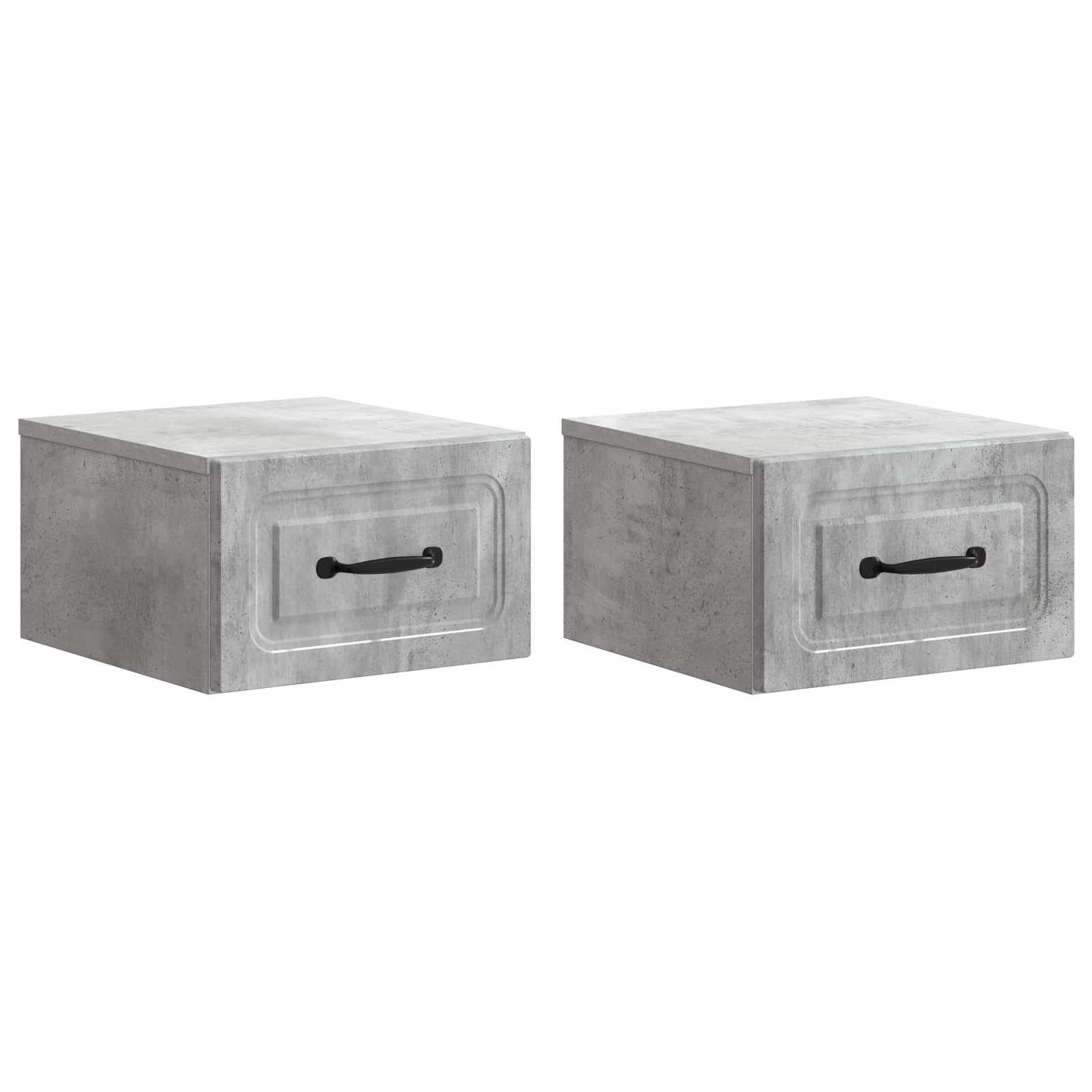 899282_1.jpg vidaXL Nástenná nočná skrinka 2 pcs Betónovo sivá 34,5 x 33 x 20 cm – Obrázok 1