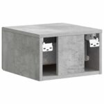 vidaXL Nástenná nočná skrinka 2 pcs Betónovo sivá 34,5 x 33 x 20 cm – Obrázok 7