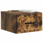 vidaXL Nástenná nočná skrinka 2 pcs Dymový dub 34,5 x 33 x 20 cm – Obrázok 2