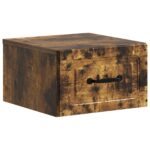 vidaXL Nástenná nočná skrinka 2 pcs Dymový dub 34,5 x 33 x 20 cm – Obrázok 3