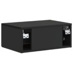vidaXL Nástenná nočná skrinka so zásuvkou Čierna 49 x 34,5 x 20 cm – Obrázok 6