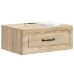 vidaXL Nástenná nočná skrinka 2 pcs Dub sonoma 49 x 34,5 x 20 cm – Obrázok 2