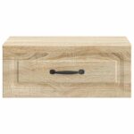 vidaXL Nástenná nočná skrinka 2 pcs Dub sonoma 49 x 34,5 x 20 cm – Obrázok 5