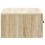 vidaXL Nástenná nočná skrinka 2 pcs Dub sonoma 49 x 34,5 x 20 cm – Obrázok 6