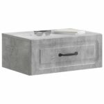 vidaXL Nástenná nočná skrinka 2 pcs Betónovo sivá 49 x 34,5 x 20 cm – Obrázok 2