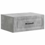 vidaXL Nástenná nočná skrinka 2 pcs Betónovo sivá 49 x 34,5 x 20 cm – Obrázok 3
