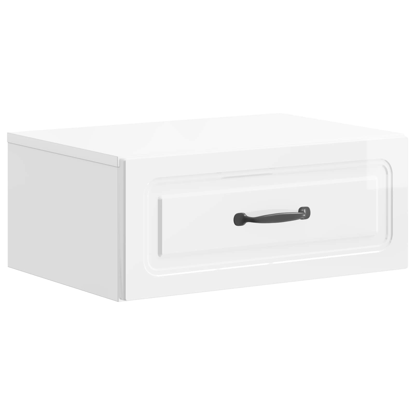 899303_1.jpg vidaXL Nástenná nočná skrinka Biela s vysokým leskom 49 x 34,5 x 20 cm – Obrázok 1