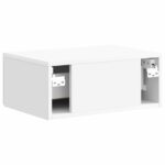 vidaXL Nástenná nočná skrinka Biela s vysokým leskom 49 x 34,5 x 20 cm – Obrázok 6