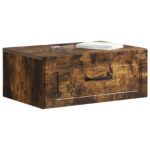 vidaXL Nástenná nočná skrinka so zásuvkou Dymový dub 49 x 34,5 x 20 cm – Obrázok 2