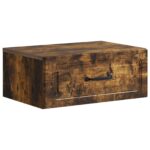 vidaXL Nástenná nočná skrinka 2 pcs Dymový dub 49 x 34,5 x 20 cm – Obrázok 3