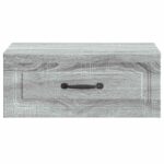 vidaXL Nástenná nočná skrinka Nástenný Sivá sonoma 49 x 34,5 x 20 cm – Obrázok 4