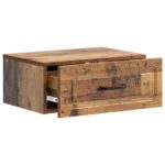 vidaXL Nástenná nočná skrinka 2 pcs Staré drevo 49 x 34,5 x 20 cm – Obrázok 4