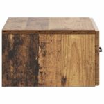 vidaXL Nástenná nočná skrinka 2 pcs Staré drevo 49 x 34,5 x 20 cm – Obrázok 6