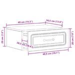 vidaXL Nástenná nočná skrinka 2 pcs Staré drevo 49 x 34,5 x 20 cm – Obrázok 9