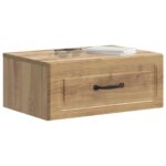 vidaXL Nástenná nočná skrinka 2 pcs Dub artisan 49 x 34,5 x 20 cm – Obrázok 2