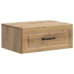 vidaXL Nástenná nočná skrinka 2 pcs Dub artisan 49 x 34,5 x 20 cm – Obrázok 3